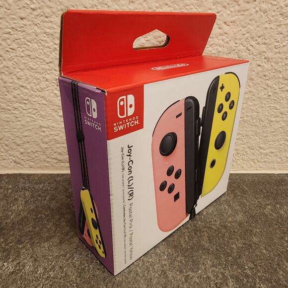 Switch Joy-Cons L/R, Pastel Pink & Pastel Yellow (NEW) - Nintendo - Picture 4 of 4